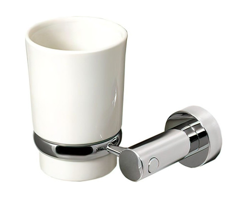 Заказать Стакан для зубных щеток WasserKRAFT K-28228 Хром Белый в магазине сантехники Santeh-Crystal.ru