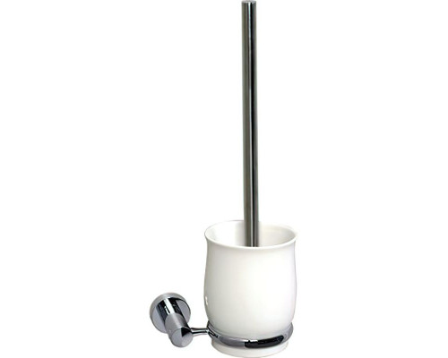 Приобрести Ершик для унитаза WasserKRAFT K-24227 Хром Белый в магазине сантехники Santeh-Crystal.ru