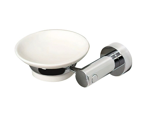 Купить Мыльница WasserKRAFT K-28229 Хром Белая в магазине сантехники Santeh-Crystal.ru