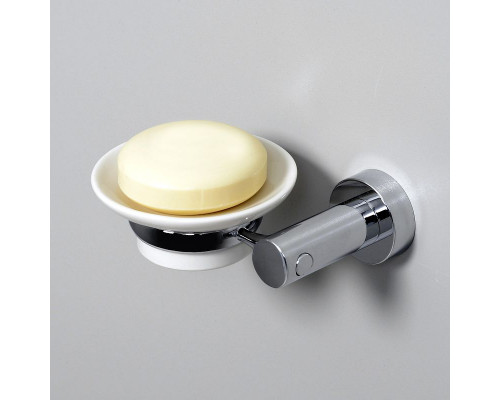 Купить Мыльница WasserKRAFT K-28229 Хром Белая в магазине сантехники Santeh-Crystal.ru