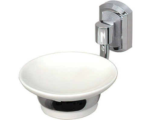 Приобрести Мыльница WasserKRAFT K-28129 Хром Белая в магазине сантехники Santeh-Crystal.ru