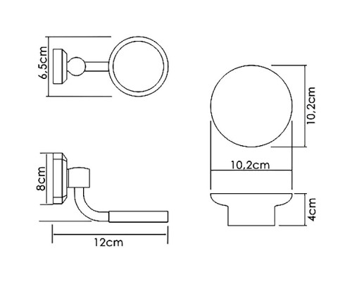 Приобрести Мыльница WasserKRAFT K-28129 Хром Белая в магазине сантехники Santeh-Crystal.ru