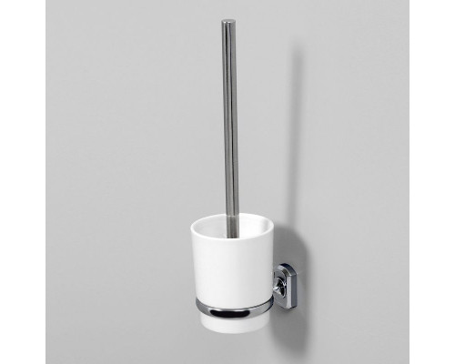 Купить Ершик для унитаза WasserKRAFT K-28127 Хром Белый в магазине сантехники Santeh-Crystal.ru