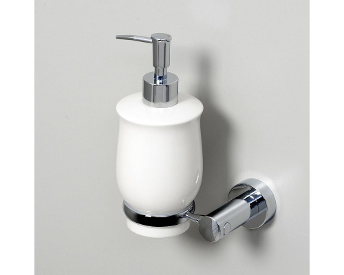 Приобрести Дозатор для жидкого мыла WasserKRAFT K-24299 Хром Белый в магазине сантехники Santeh-Crystal.ru