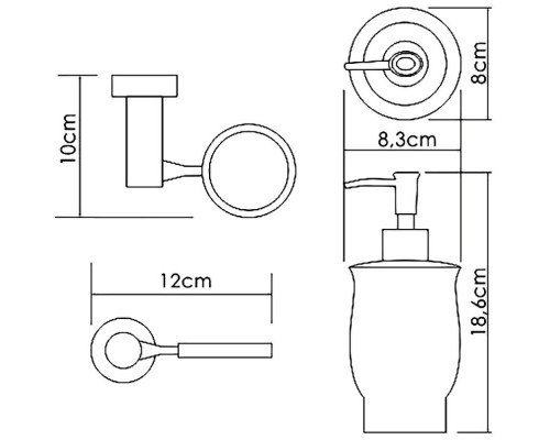 Приобрести Дозатор для жидкого мыла WasserKRAFT K-24299 Хром Белый в магазине сантехники Santeh-Crystal.ru