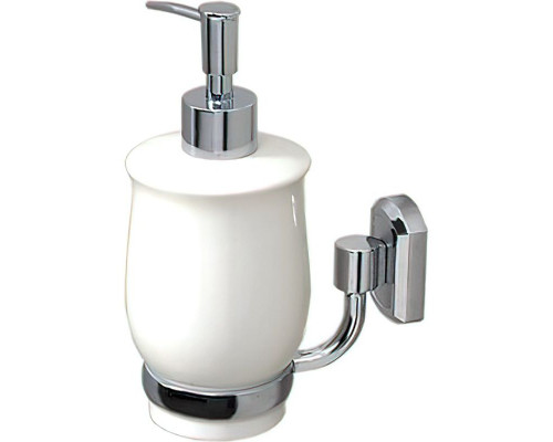 Купить Дозатор для жидкого мыла WasserKRAFT K-24199 Хром Белый в магазине сантехники Santeh-Crystal.ru