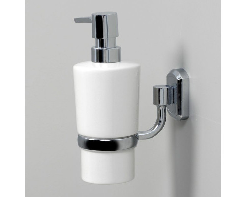 Приобрести Дозатор для жидкого мыла WasserKRAFT K-28199 Хром Белый в магазине сантехники Santeh-Crystal.ru