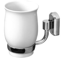 Стакан для зубных щеток WasserKRAFT K-24128 Хром Белый