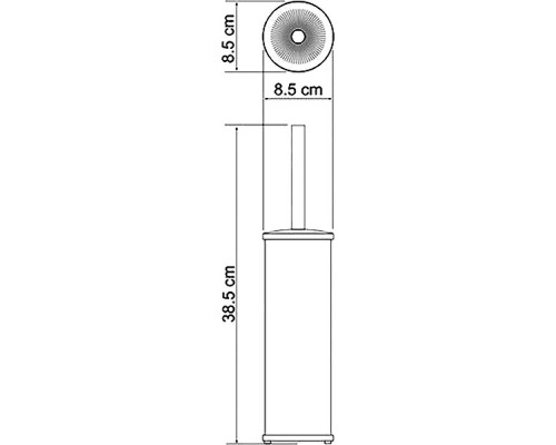Купить Ершик для унитаза WasserKRAFT K-1027W Белый в магазине сантехники Santeh-Crystal.ru