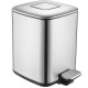 Заказать Ведро для мусора WasserKRAFT K-649 Нержавеющая сталь в магазине сантехники Santeh-Crystal.ru