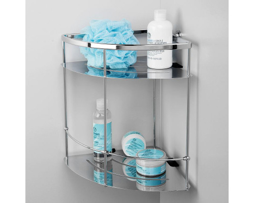 Купить Полка корзина WasserKRAFT K-522 угловая Хром в магазине сантехники Santeh-Crystal.ru