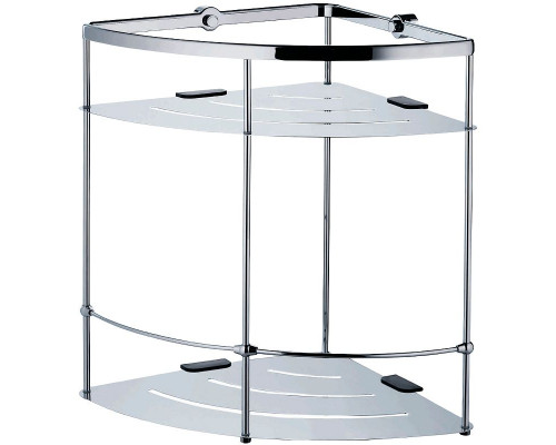 Купить Полка корзина WasserKRAFT K-522 угловая Хром в магазине сантехники Santeh-Crystal.ru