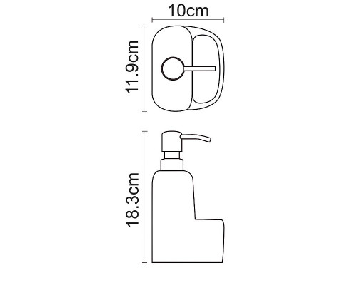 Приобрести Дозатор для жидкого мыла WasserKRAFT K-8499BLACK с емкостью для губки Черный матовый в магазине сантехники Santeh-Crystal.ru