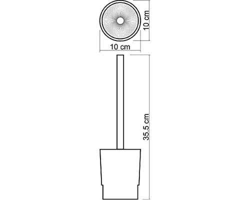 Купить Ершик для унитаза WasserKRAFT K-C182 Белый в магазине сантехники Santeh-Crystal.ru