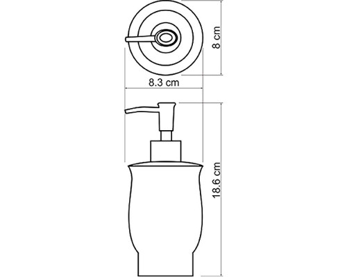 Купить Дозатор для жидкого мыла WasserKRAFT K-C183 Белый в магазине сантехники Santeh-Crystal.ru