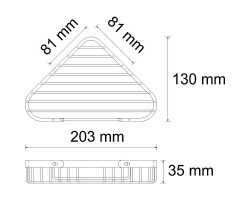 Заказать Полка корзина WasserKRAFT K-733N угловая Никель в магазине сантехники Santeh-Crystal.ru