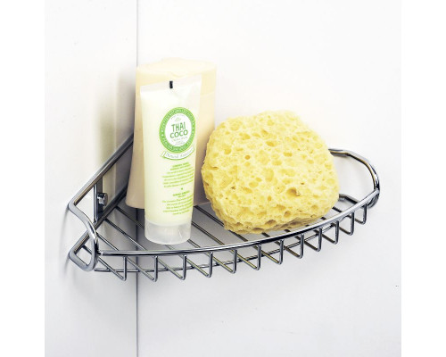 Купить Полка корзина WasserKRAFT K-1211 угловая Хром в магазине сантехники Santeh-Crystal.ru