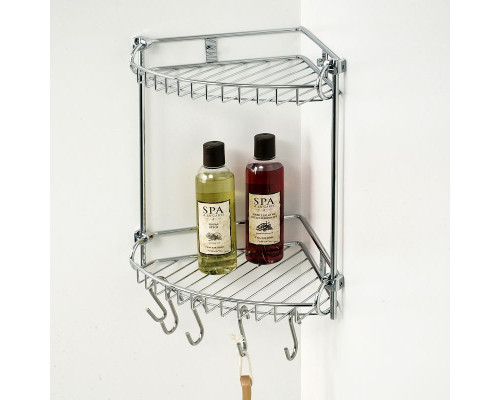 Заказать Полка корзина WasserKRAFT K-1222 угловая Хром в магазине сантехники Santeh-Crystal.ru