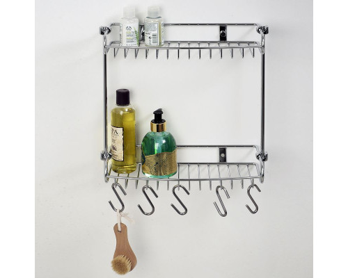 Приобрести Полка корзина WasserKRAFT K-1422 Хром в магазине сантехники Santeh-Crystal.ru