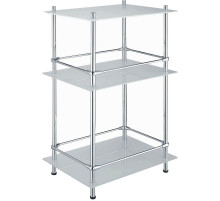 Стеклянная полка WasserKRAFT K-4033 Хром