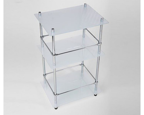 Купить Стеклянная полка WasserKRAFT K-4033 Хром в магазине сантехники Santeh-Crystal.ru