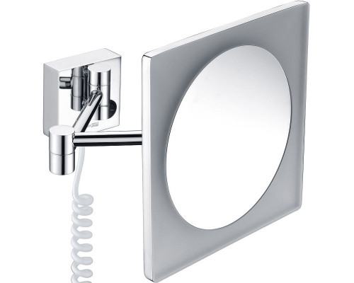 Купить Косметическое зеркало WasserKRAFT K-1008 с подсветкой с увеличением Хром в магазине сантехники Santeh-Crystal.ru