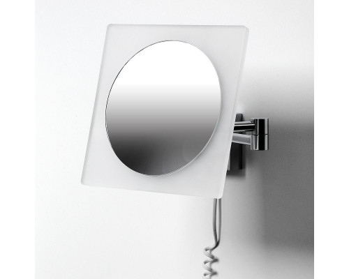 Купить Косметическое зеркало WasserKRAFT K-1008 с подсветкой с увеличением Хром в магазине сантехники Santeh-Crystal.ru