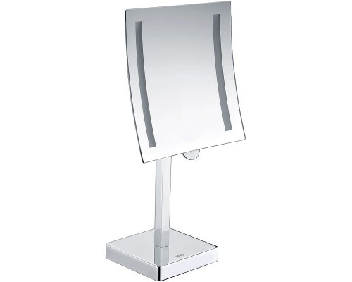 Заказать Косметическое зеркало WasserKRAFT K-1007 с увеличением с подсветкой Хром в магазине сантехники Santeh-Crystal.ru