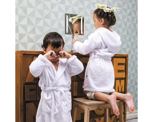 Заказать Косметическое зеркало WasserKRAFT K-1007 с увеличением с подсветкой Хром в магазине сантехники Santeh-Crystal.ru