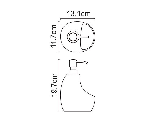 Купить Дозатор для жидкого мыла WasserKRAFT K-8099 Бежевый в магазине сантехники Santeh-Crystal.ru