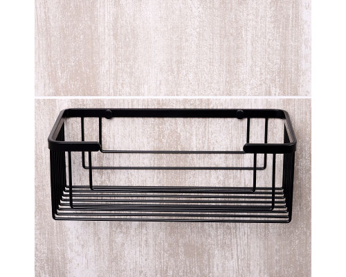 Приобрести Полка корзина WasserKRAFT K-711B Черная матовая в магазине сантехники Santeh-Crystal.ru