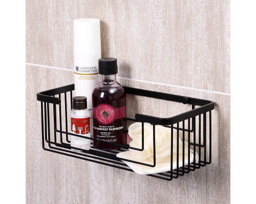 Приобрести Полка корзина WasserKRAFT K-711B Черная матовая в магазине сантехники Santeh-Crystal.ru
