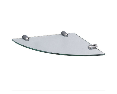 Купить Стеклянная полка WasserKRAFT K-533 угловая Хром в магазине сантехники Santeh-Crystal.ru