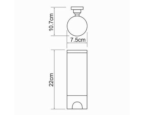 Купить Диспенсер для ватных дисков WasserKRAFT K-1079 Хром в магазине сантехники Santeh-Crystal.ru