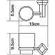 Купить Стакан для зубных щеток WasserKRAFT Aller K-1128C Хром в магазине сантехники Santeh-Crystal.ru