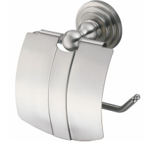 Держатель туалетной бумаги WasserKRAFT Ammer K-7025 с крышкой Хром матовый