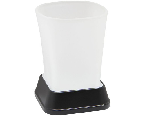 Купить Стакан для зубных щеток WasserKRAFT Amper Black K-5428B Черный матовый в магазине сантехники Santeh-Crystal.ru