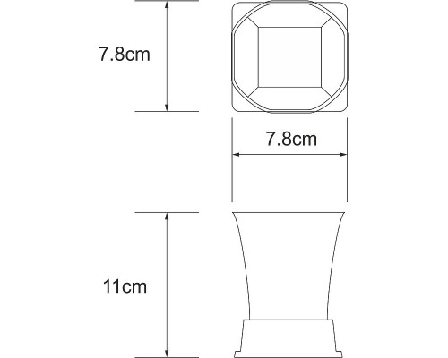 Купить Стакан для зубных щеток WasserKRAFT Amper Black K-5428B Черный матовый в магазине сантехники Santeh-Crystal.ru