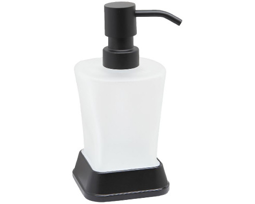 Купить Дозатор для жидкого мыла WasserKRAFT Amper Black K-5499B Черный матовый в магазине сантехники Santeh-Crystal.ru