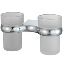 Стакан для зубных щеток WasserKRAFT Berkel K-6828D двойной Хром