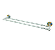 Полотенцедержатель WasserKRAFT Diemel K-2240 двойной Хром