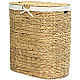 Заказать Корзина для белья WasserKRAFT Dill WB-610-L с крышкой Cветло-коричневая в магазине сантехники Santeh-Crystal.ru