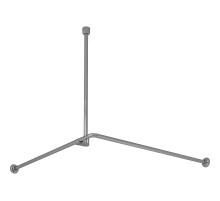 Карниз для ванны WasserKRAFT Dinkel 90x90 SC-469090 Хром