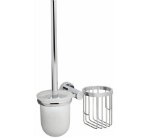 Ершик для унитаза с держателем освежителя воздуха WasserKRAFT Donau K-9435 Хром