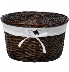 Корзина для белья WasserKRAFT Donau WB-530-M Темно-коричневая