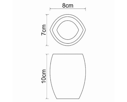 Купить Стакан для зубных щеток WasserKRAFT Eider K-33328 Хром в магазине сантехники Santeh-Crystal.ru