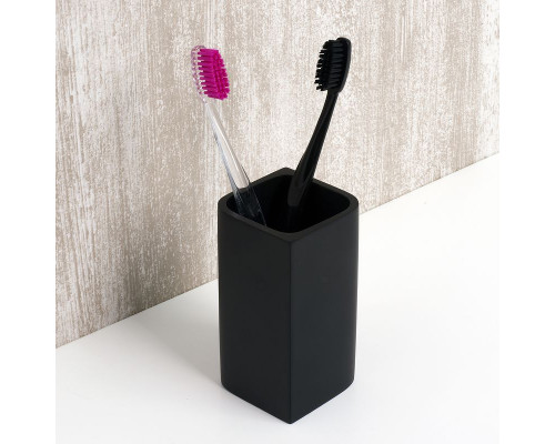 Купить Стакан для зубных щеток WasserKRAFT Elba K-2728 Черный матовый в магазине сантехники Santeh-Crystal.ru
