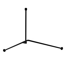 Карниз для ванны WasserKRAFT Elbe 90x90 SC-729090 Черный