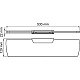 Заказать Стеклянная полка WasserKRAFT Glan K-5124 Черная глянцевая в магазине сантехники Santeh-Crystal.ru