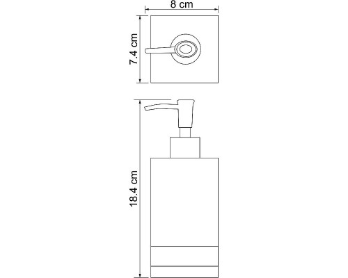 Купить Дозатор жидкого мыла WasserKRAFT Inn K-4399 Бежевый в магазине сантехники Santeh-Crystal.ru